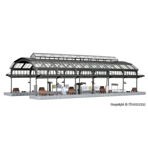 [KI39568] Quai de gare de Kienbach KIBRI 39568 - HO 1/87 - 430 x 220 x 138 mm