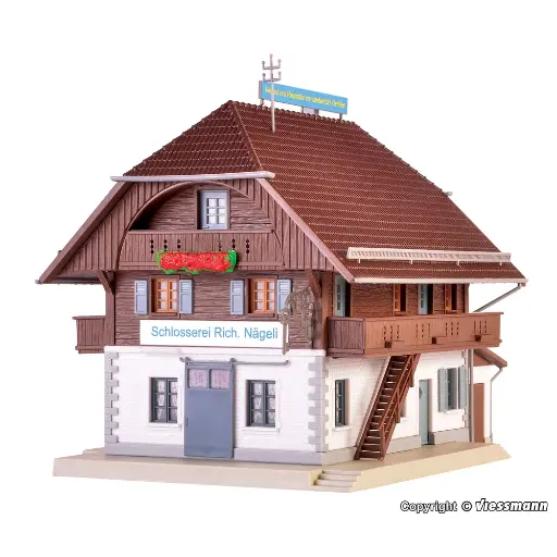 [KI38800] Atelier de métallurgie "Nägeli" KIBRI 38800  HO 1/87 - 182x116x120 mm