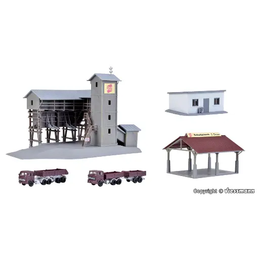 [KI36603] Usine de traitement de gravier - Z 1/220 - Kibri 36603