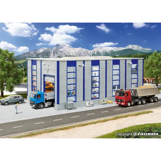 [KI39254] Atelier de réparation de camions - Kibri 39254 - HO 1/87