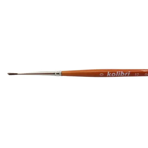 [KO0012-0] Pinceau en poil de Poney - Manche Laqué et rugueux N°0 - KOLIBRI 0012/0