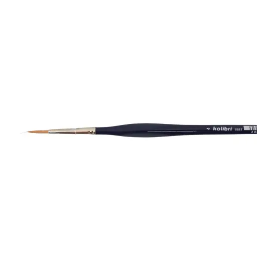 [KO8881-04] Pinceau en poil "Golden synthetic" - Manche Laqué N°04 - KOLIBRI 8881/04