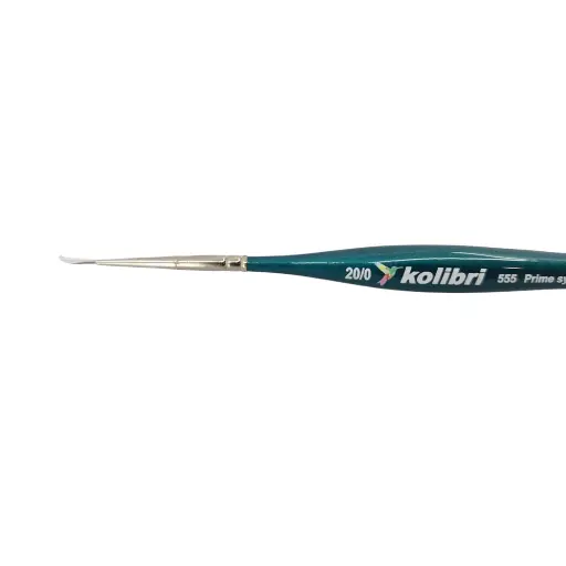 [KO0555-20-0] Pinceau en soies de Martre Kolinsky - Manche Laqué N°20-0 - KOLIBRI 0555/20-0