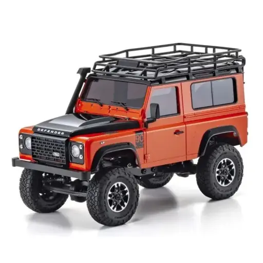 [KYK.32531MO] Mini-Z 4X4 MX-01 - Land-Rover Defender 90 Adventure Orange - KIOSHO K.32531MO - 1/18