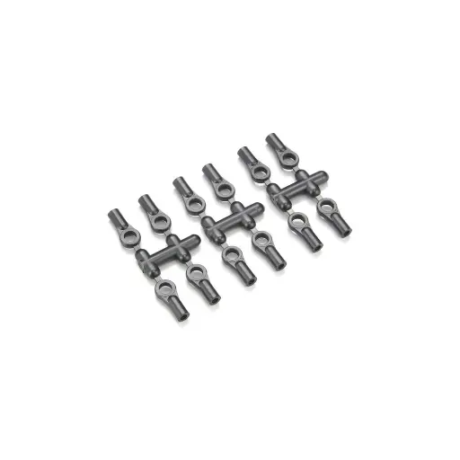 [KYK.LA43B] Embout à rotule 5,8 mm Kyosho (12 pièces) Noir - Kyosho K.LA43B