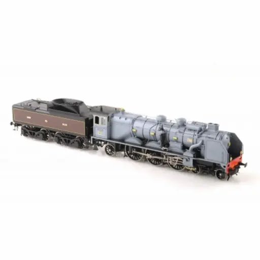 [LEHO-209-1] Locomotive à Vapeur - Pacific Chapelon PO 3566 + tender Nord 35 - 174 Chocolat - Dépôt de Tours - Lematec HO-209/1 - SNCF - HO 1/87