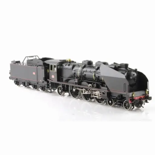 [LEHO-209-5AS] Locomotive à Vapeur Pacific Chapelon 231C 54 + Tender EST 35A 78 - Dépôt de Troyes - LEMATEC HO-209/5AS - SNCF - Noir - HO 1/87