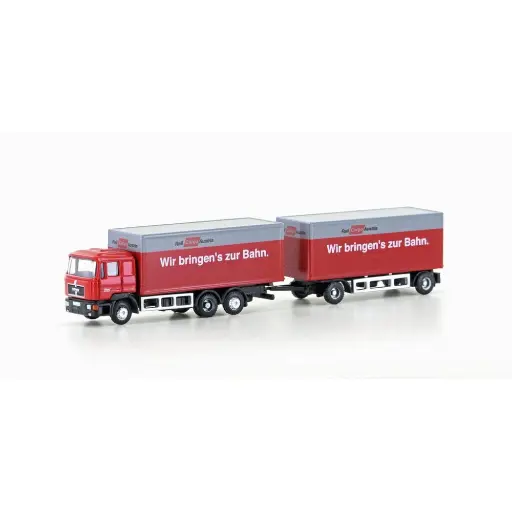 [LC4608] Camion MAN F90 Train Semi-Remorque - LEMKE 4608 - N : 1/160