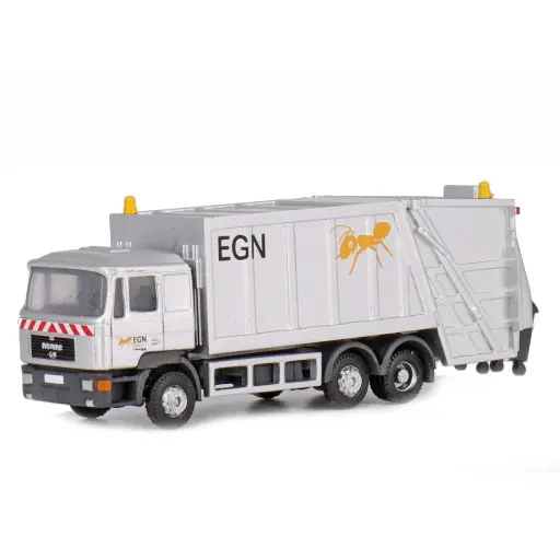 [LC4664] Camion poubelle MAN F90 EGN - HOBBY 66 / LEMKE 4664 - N : 1/160
