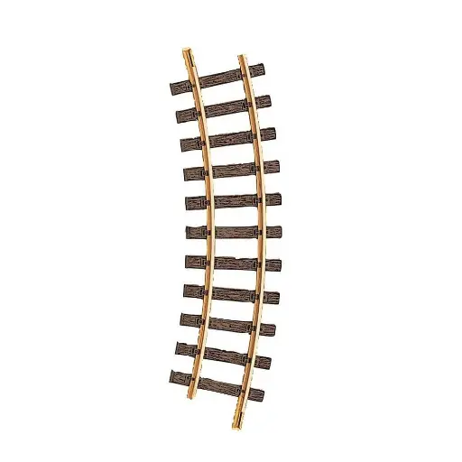[LG11000] Rail courbe LGB 11000 - G : 1/22.5 - R1 30° 600 mm - Code 332 - Écartement 45 mm