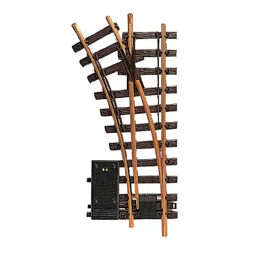 [LG12150] Aiguillage électrique courbe à gauche - LGB 12150 - G 1/22,5 - 300 mm R1 30°