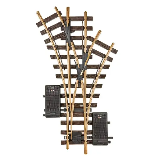 [LG12360] Aiguillage triple électrique droit LGB 12360 - G : 1/22.5 - 375 mm R1 30°