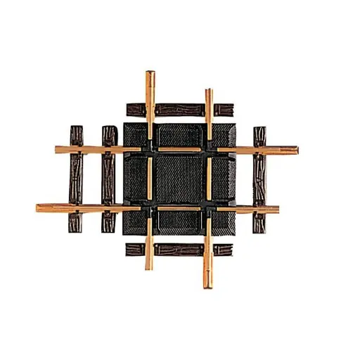 [LG13100] Croisement LGB 13100 - G : 1/22.5 - 150 / 185 mm 90° - voie ferrée