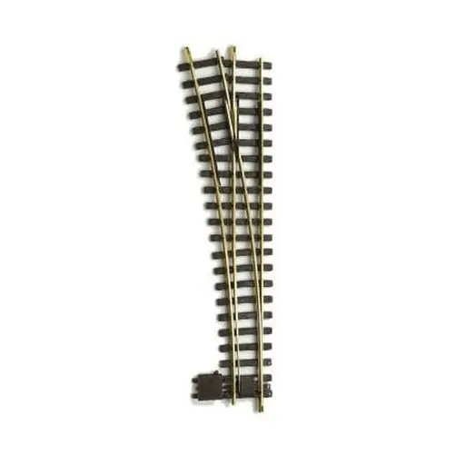 [LG18150] Aiguillage manuel gauche LGB 18150 - G : 1/22.5 - 600 mm R5 15° - Courbe gauche