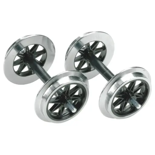 [LG67320] Lot de 2 Essieux Métal à Double Rayons - LGB 67320 - G: 1/22.5