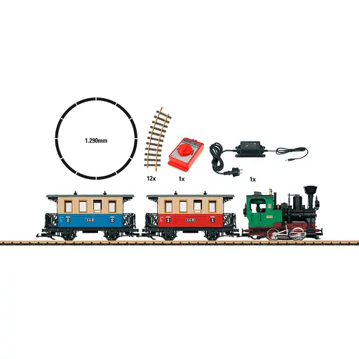 [LG70307] Coffret de Départ pour Train Voyageurs - LGB 70307 - G 1/22.5 - EP I/V - Analogique  - 2R
