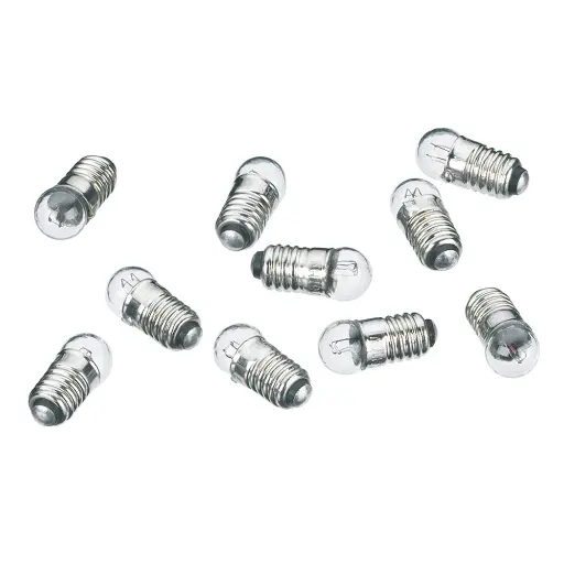 [LGE600100] 10 lampes à vis 19V- E5,5 - LGB E600100 - HO 1/87