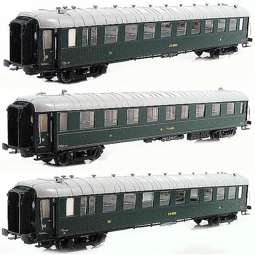 [LS40200] Set de 3 voitures voyageurs Ocem - LS Models 40200 - HO 1/87 - SNCF - Ep II - 2R