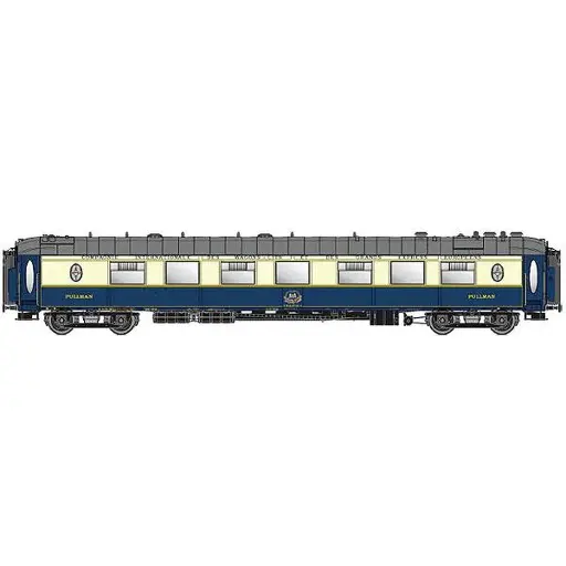 [LS49179] Voiture voyageurs CIWL WPc 56 places livrée bleue et crème 1968 avec monogramme n°51 66 09 980 141-5