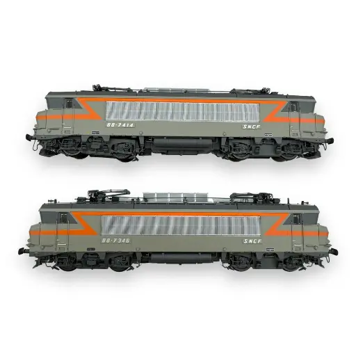 [LS10450DS] Set de 2 locomotives électrique BB 7346 / BB 7414 - LS Models 10450S - HO 1/87 - SNCF - Ep IV - Digital sound - 2R