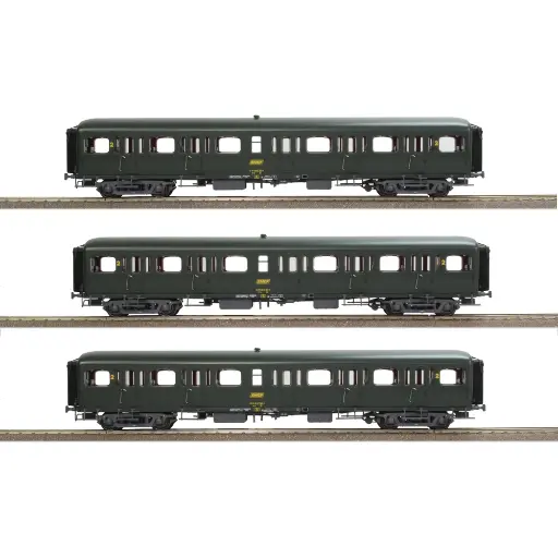 [LS40319] Set 3 Voitures VTU Express Nord - LSMODELS 40319 - HO SNCF - EP IV