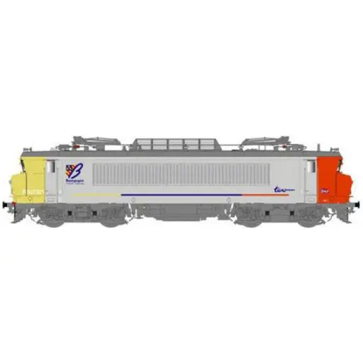 [LS10206DS] Locomotive électrique BB 7321 R livrée vanille fraise avec logo carmillon du dépot de Dijon