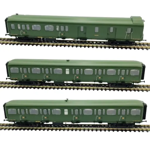 [LS40321] Set de 3 voitures voyageurs Express Nord - LSModels 40321 - HO : 1/87 - NORD - EP II