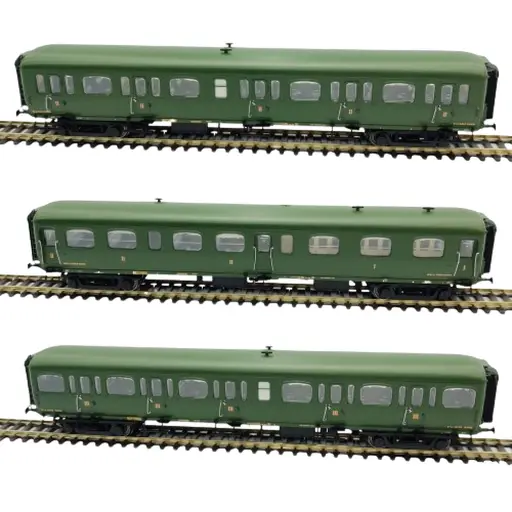 [LS40322] Set de 3 voitures voyageurs Express Nord - LS Models 40322 - HO 1/87 - NORD - Ep II - 2R
