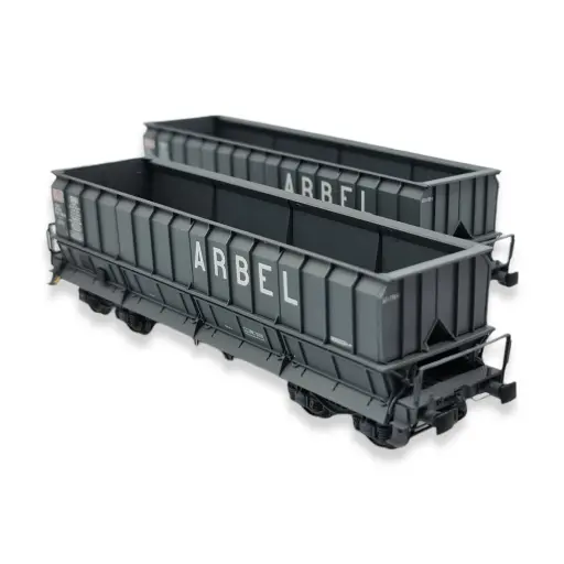 [LS31115] Set de 2 wagons tombereaux DMH Arbel - Ls Models 31115 - HO : 1/87 - SGW - EP IV V