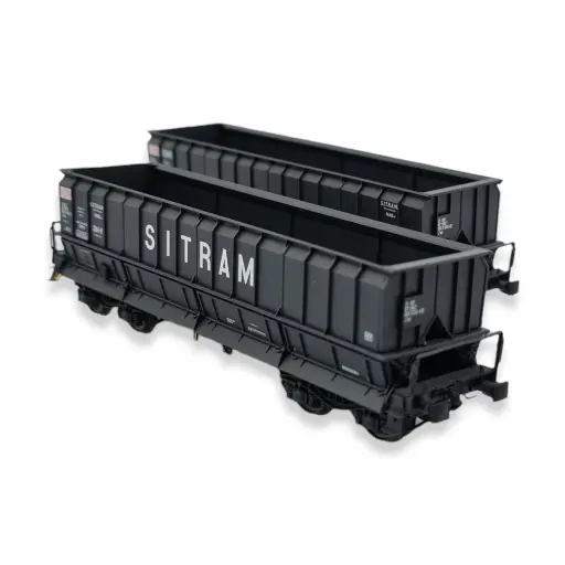 [LS31118] Set de 2 wagons tombereaux DMH Sitram  - Ls Models 31118 - HO : 1/87 - SGW - EP IV