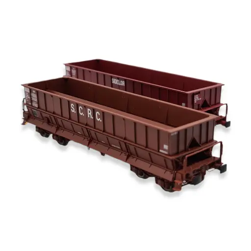 [LS31119] Set de 2 wagons tombereaux DM - Ls Models 31119 - HO : 1/87 - SNCF - EP IV