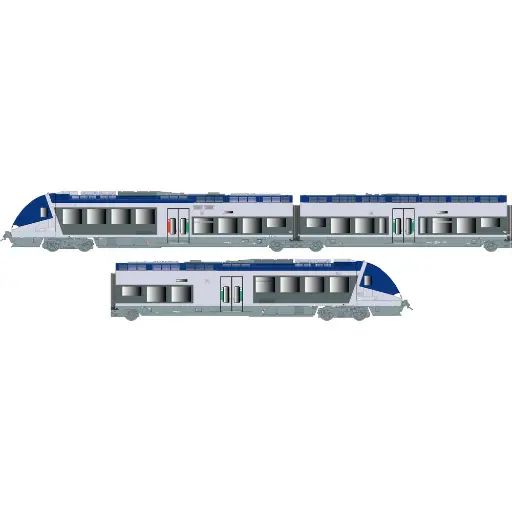 [LS10070S] Rame automotrice AGC X 76507/76508 Ls Models 10070S - HO 1/87 - SNCF - EP V / VI