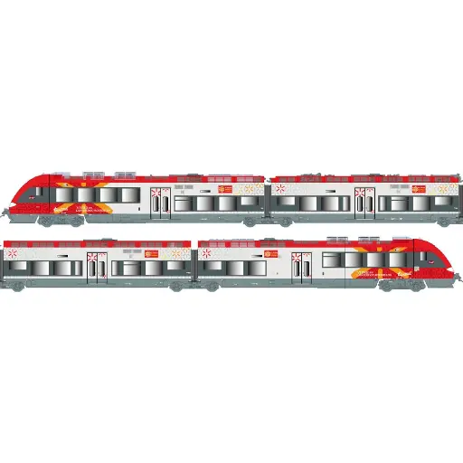 [LS10092S] Rame automotrice AGC Z 27601/27602 - Ls Models 10092S - HO 1/87 - SNCF - EP V / VI