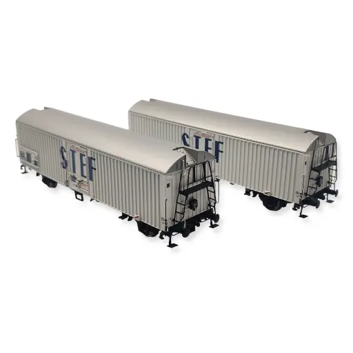 Set 2 wagons réfrigérants STEF - Ls Models 30235 - HO 1/87 - SNCF - EP III