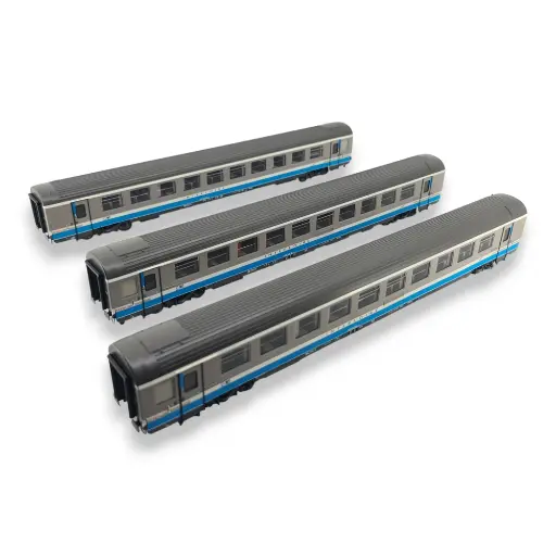 [LS41204] Set 3 Voitures VTU A8/B91/B91 Interloire Origine - LS MODELS 41204 - HO - SNCF - EP V