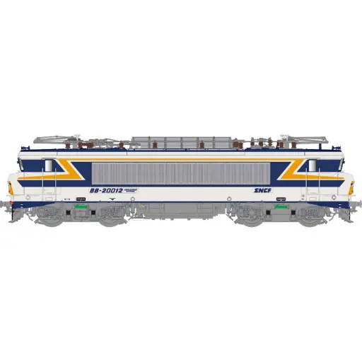 [LS11198S] Locomotive électrique BB 20012, livrée gris argent bleu, TEN/chamois 432, plaques, dépôt Strasbourg - LS Models 11198S - HO 1/87 - SNCF - Ep IV - Digital sound - 2R