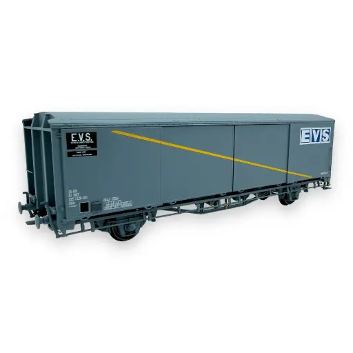 [LS30672] Wagon couvert EVS Hs parois planes "Bande jaune" - LS Models 30672 - HO 1/87 - SNCF - Ep IV - 2R