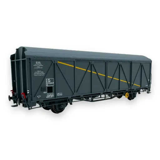 [LS30676] Wagon couvert EVS Hs parois renforcées "bande jaune" - LS Models 30676 - HO 1/87 - SNCF - Ep V - 2R