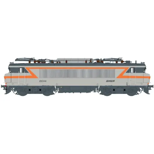 [LS11107] Locomotive électrique BB 22339, gris béton/orange, logo nouille, Marseille - LS Models 11107 - HO 1/87 - SNCF - Ep IV-V - Analogique - 2R