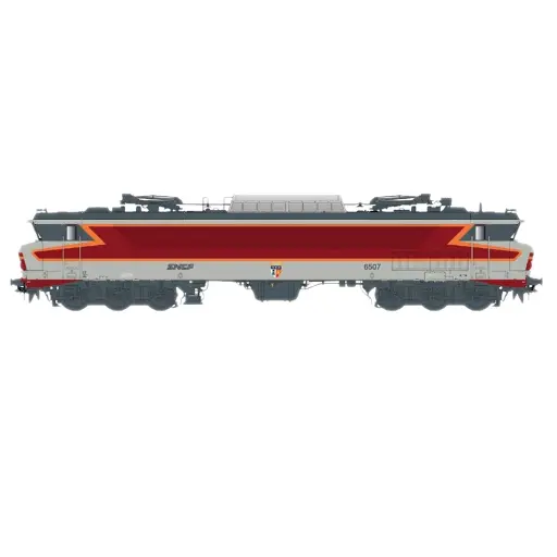 [LS10312] Locomotive Électrique - CC6507 - Gris Béton - Arzens - Logo Nouille - Dépôt de Vénissieux - EP. IV/V - SNCF - LS MODELS 10312 - HO : 1/87