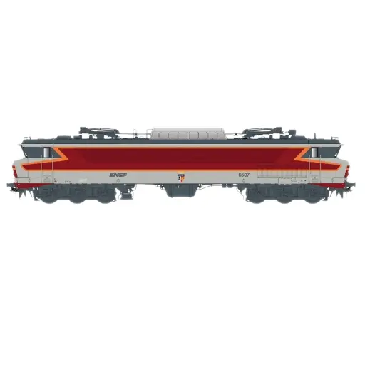 [LS10312S] Locomotive Électrique - CC6507 - Gris Béton - Arzens - Logo Nouille - Dépôt de Vénissieux - EP. IV/V - SNCF - LS MODELS 10312S - DCC SOUND HO : 1/87