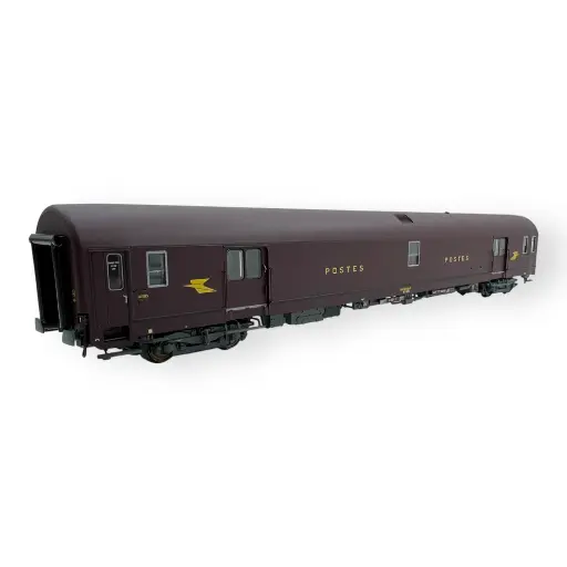 [LS40427] Voiture postale PA UIC livrée brun PTT bogies Y24X - LS Models 40427 - HO 1/87 - SNCF - Ep IV - 2R