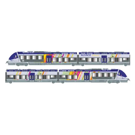 [LS10593S] Automotrice électrique AGC Z27887/27888 - LS Models 10593S - HO 1/87 - SNCF - Ep VI - Digital Sound - 3R