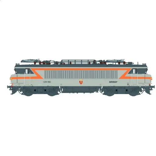 [LS11104] Locomotive électrique BB 22399, livrée béton, logo nouille, TVM, blason Mormant, dépôt Villeneuve - LS Models 11104 - HO 1/87 - SNCF - Ep V - Analogique - 2R