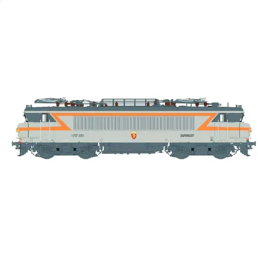 [LS11104S] Locomotive électrique BB 22399, livrée béton, logo nouille, TVM, blason Mormant, dépôt Villeneuve - LS Models 11104S - HO 1/87 - SNCF - Ep V - Digital sound - 2R