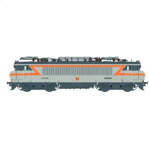[LS11604] Locomotive électrique BB 22399, livrée béton, logo nouille, TVM, blason Mormant, dépôt Villeneuve - LS Models 11604 - HO 1/87 - SNCF - Ep V - Analogique - 3R