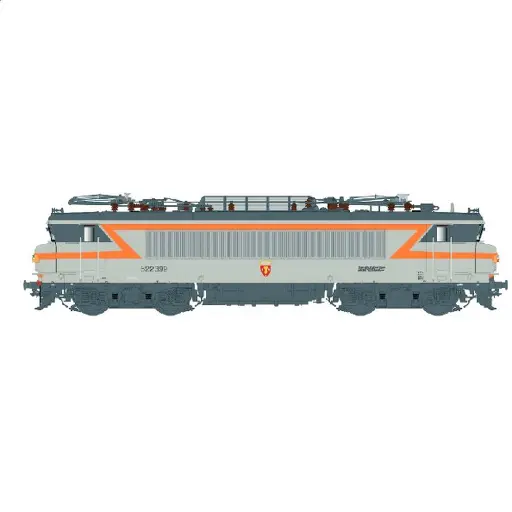 [LS11604S] Locomotive électrique BB 22399, livrée béton, logo nouille, TVM, blason Mormant, dépôt Villeneuve - LS Models 11604S - HO 1/87 - SNCF - Ep V - Digital sound - 3R