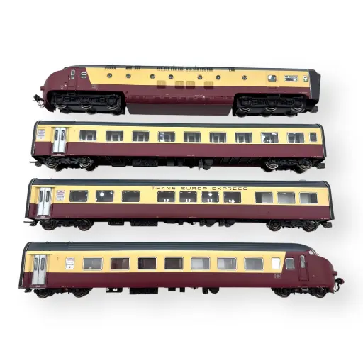 [CZLS14002] Coffret 4 éléments DE-IV 1003, l'oiseau bleu Paris Buxelles - LS Models 14002 - HO 1/87 - SNCF - Ep IIIb - Analogique - 2R
