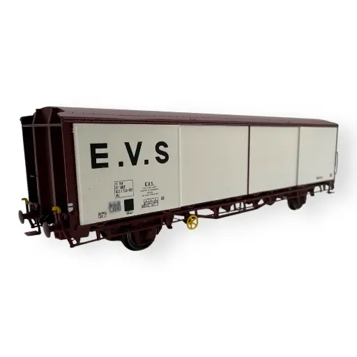 [LS30690] Wagon couvert EVS, Hs, blanc/brun, parois planes - LS Models 30690 - HO 1/87 - SNCF - Ep IV - 2R