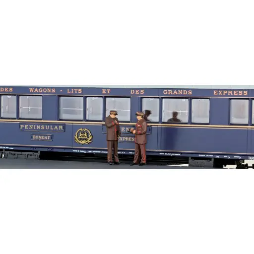 [LS89650] 3 agents de bord pour les voitures CIWL - LS Models 89650 - HO 1/87 - Ep IIIbc
